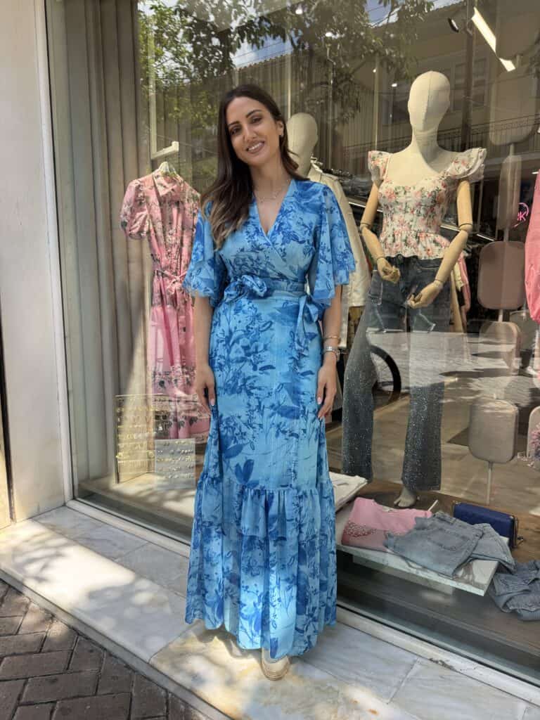 SET ΜΠΛΕ Σετ με λουλούδια