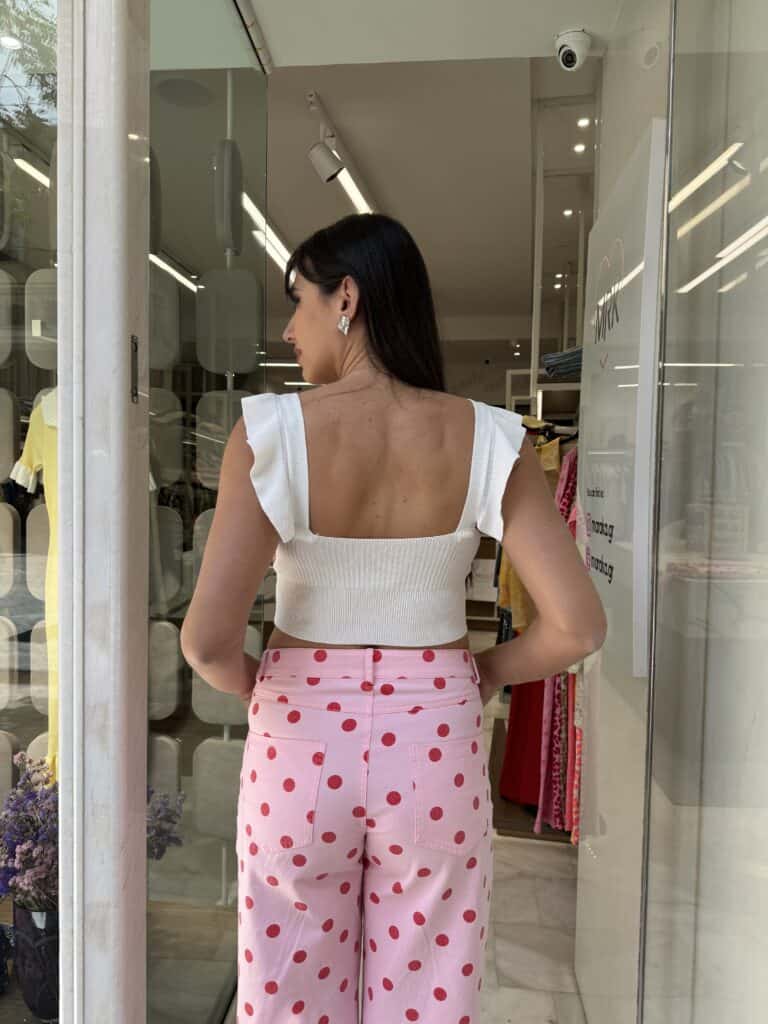 Τοπ τιραντέ με βολάν