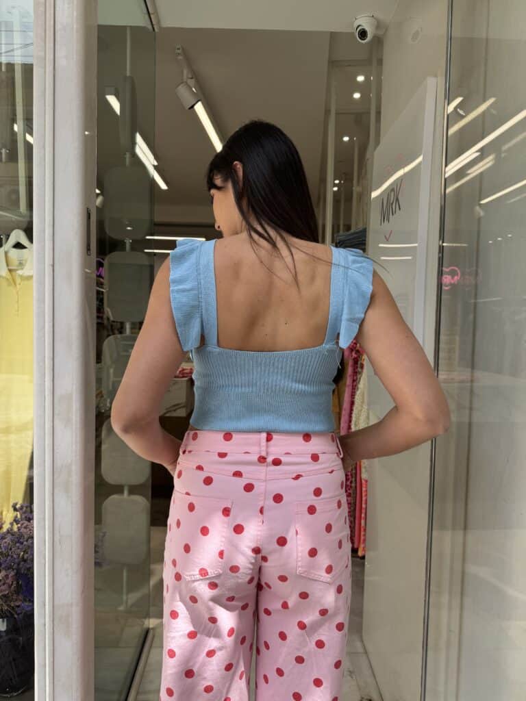 Τοπ τιραντέ με βολάν