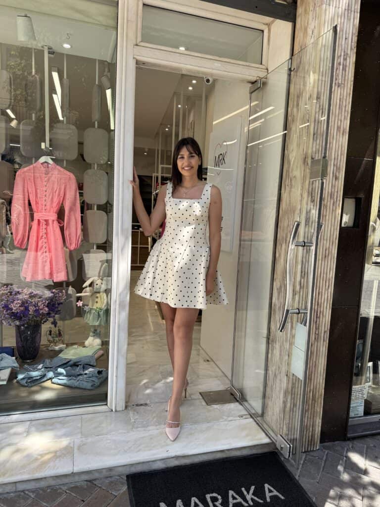 Φόρεμα Πουά Κοντό