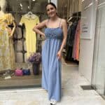 Φόρεμα με σφηκοφωλιά