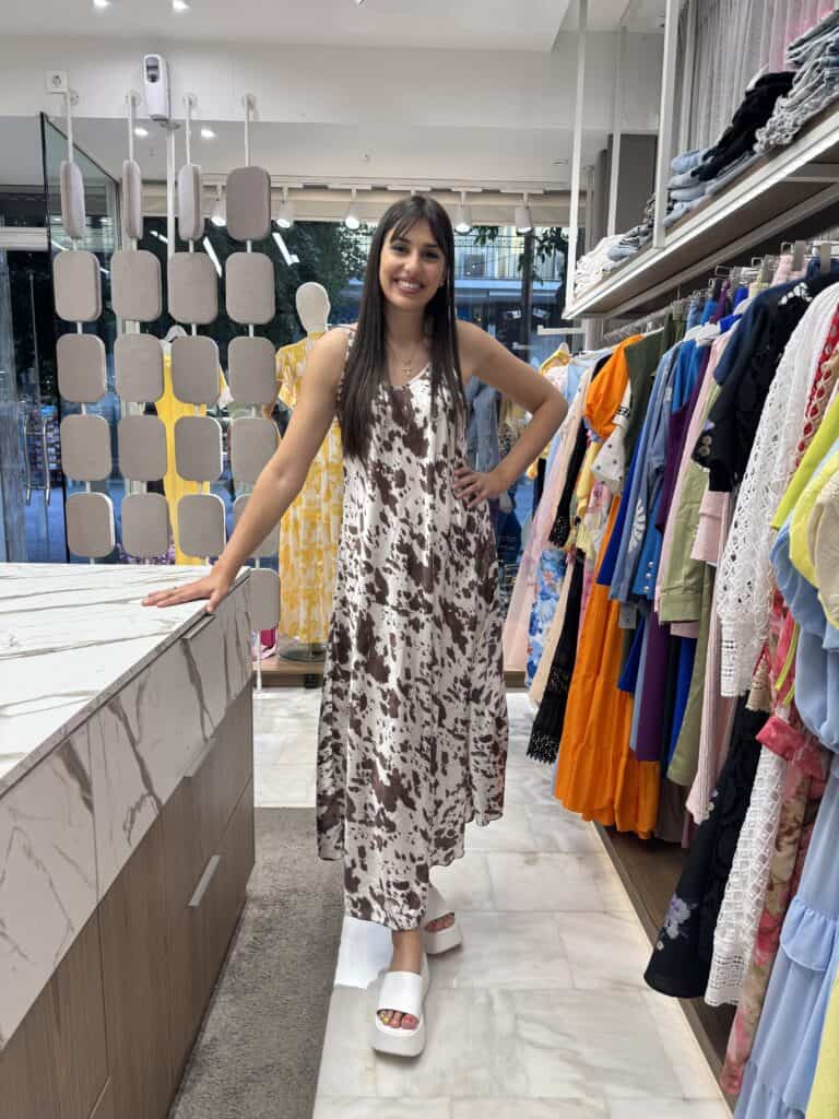 Φόρεμα cow print onesize