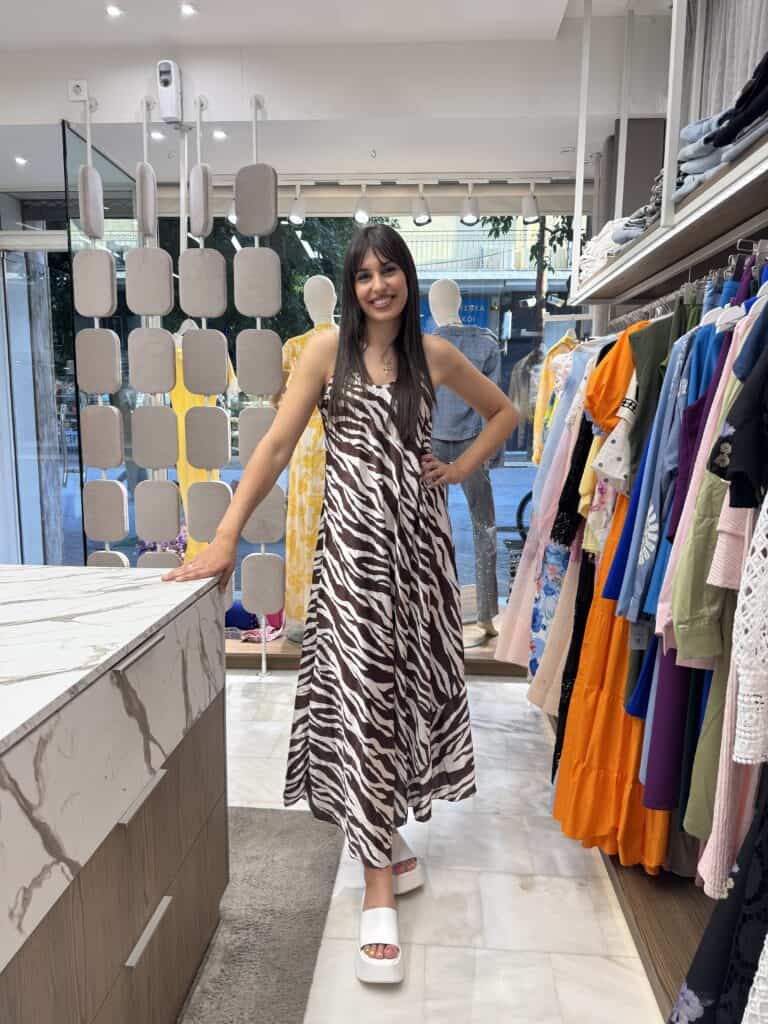 Φόρεμα cow print onesize