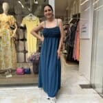 Φόρεμα με σφηκοφωλιά