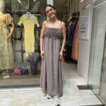 Φόρεμα με σφηκοφωλιά