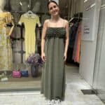 Φόρεμα με σφηκοφωλιά