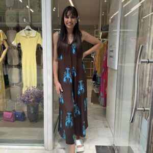 Ολόσωμη φόρμα με καραβίδες καφέ