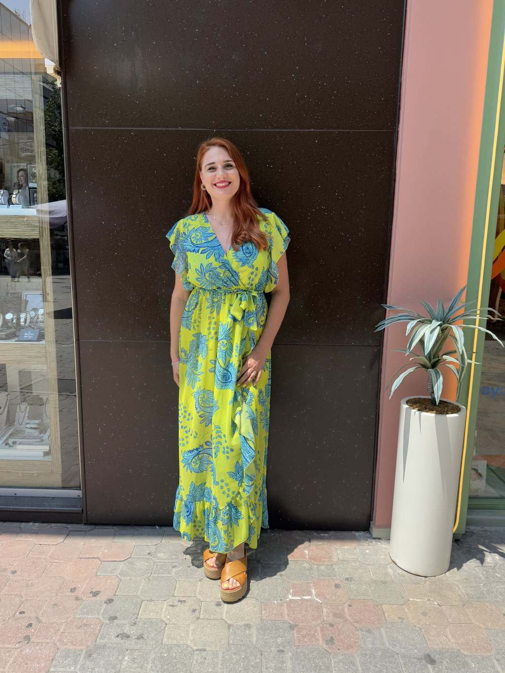 Φόρεμα κρουαζέ maxi