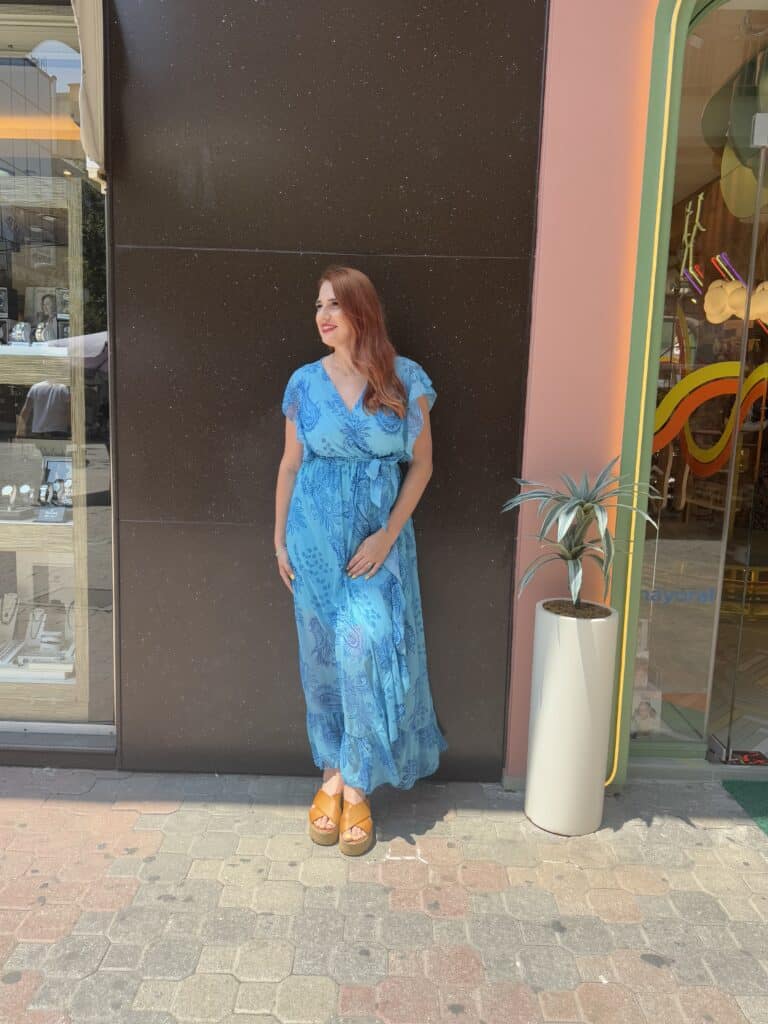 Φόρεμα κρουαζέ maxi