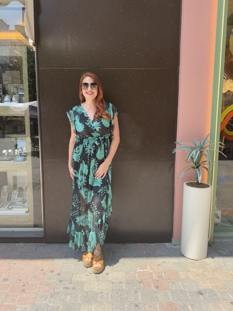 Φόρεμα κρουαζέ maxi