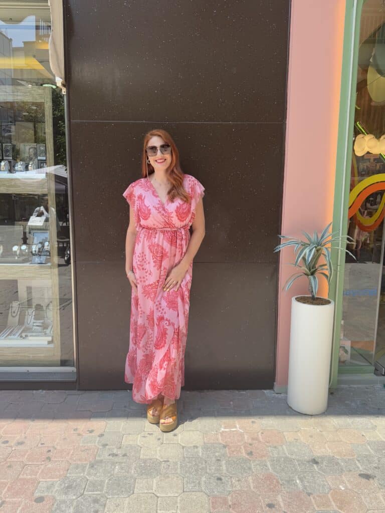 Φόρεμα κρουαζέ maxi