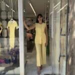 Σετ με χρυσά κουμπιά Χακί