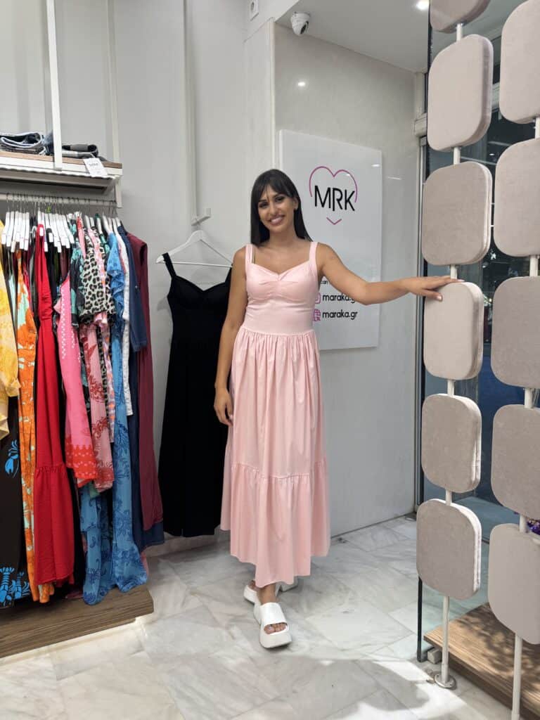 Φόρεμα Τιραντέ Ποπλίνα