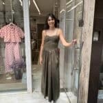 Φόρεμα Ποπλίνα χακί Φόρεμα Ποπλίνα με cups