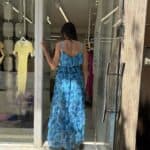 Φόρεμα Βολάν Γαλάζιο