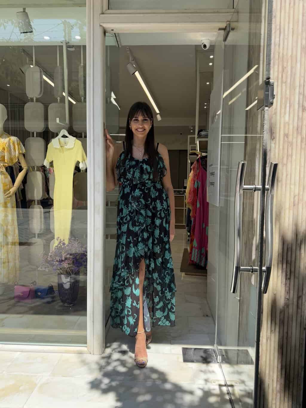 Φόρεμα Βολάν Μαύρο