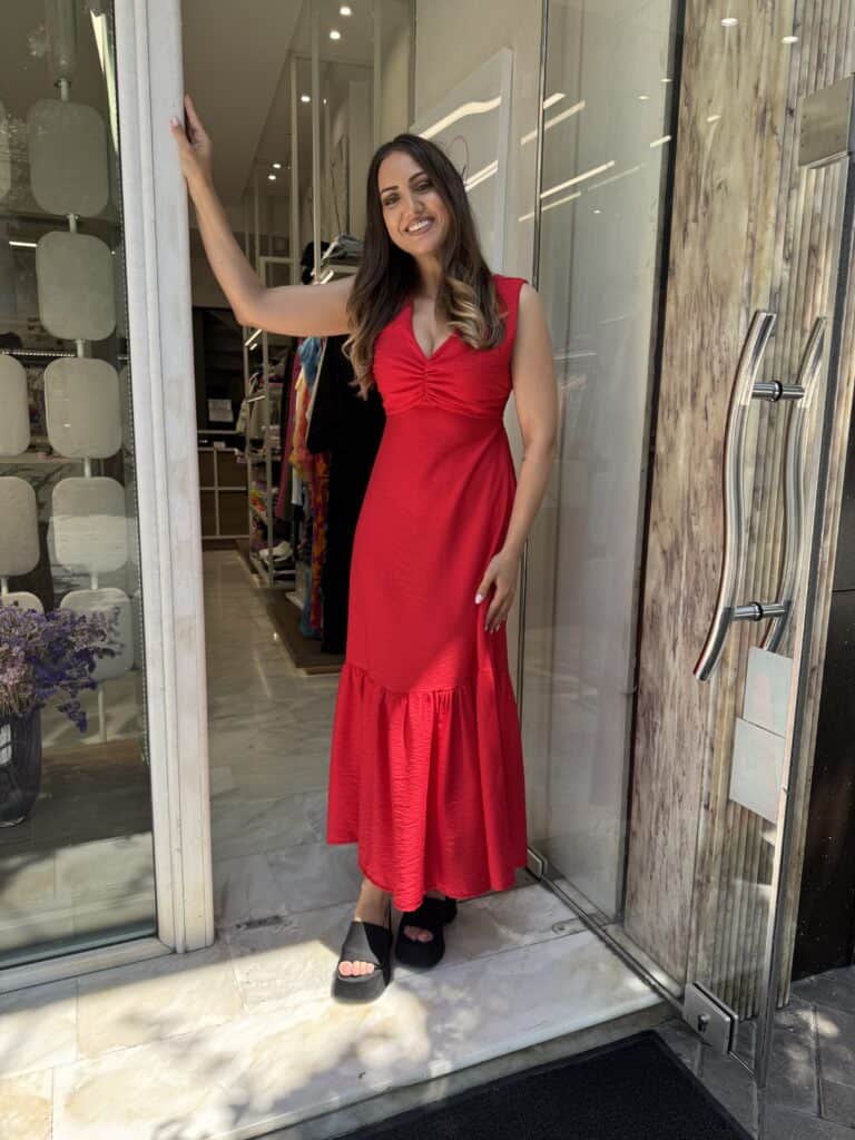 Φόρεμα με δέσιμο Μαύρο