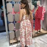 Φόρεμα μίντι με λουλούδια