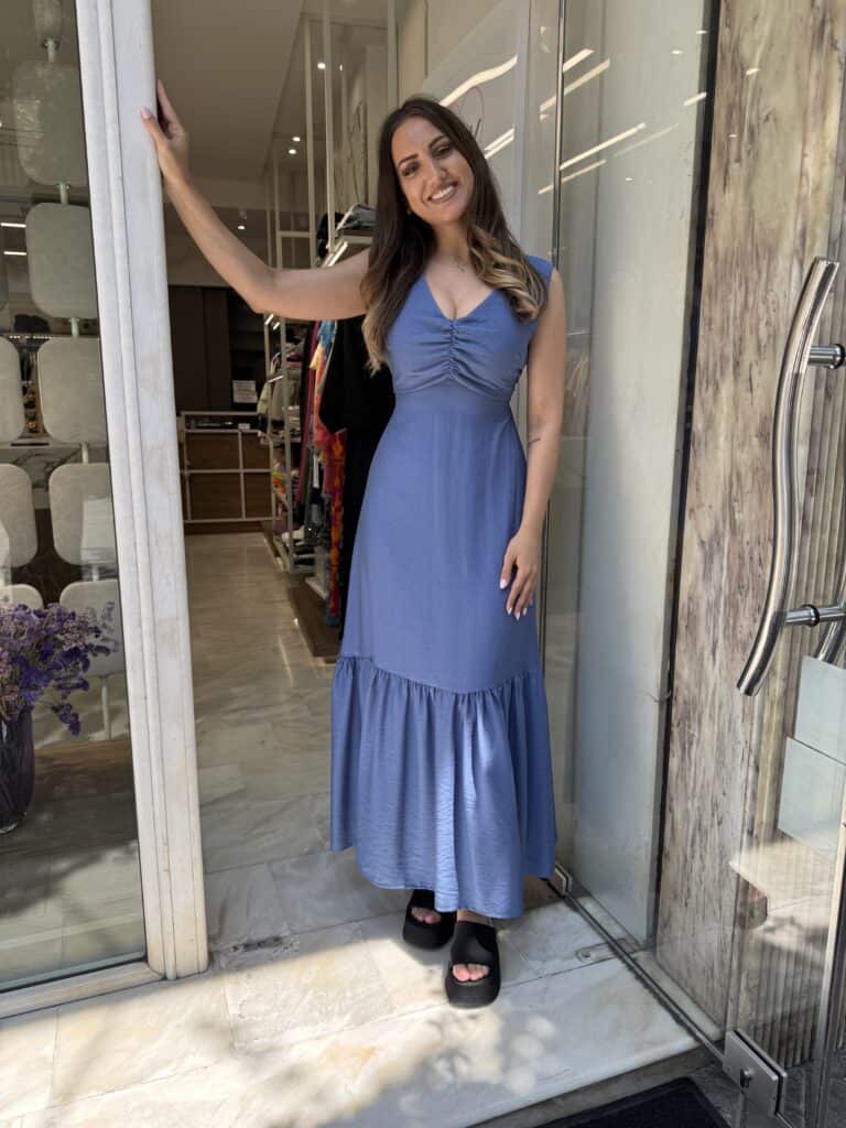 Φόρεμα με δέσιμο Μαύρο