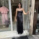 Φόρεμα ποπλίνα μαύρο Φόρεμα Ποπλίνα με cups