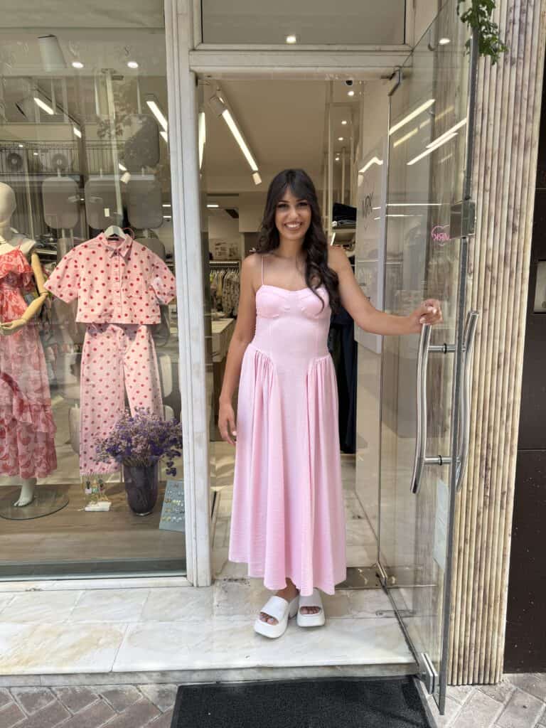 Φόρεμα ροζ Φόρεμα με cups