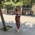 Φόρεμα  maxi με λουλούδια και cups