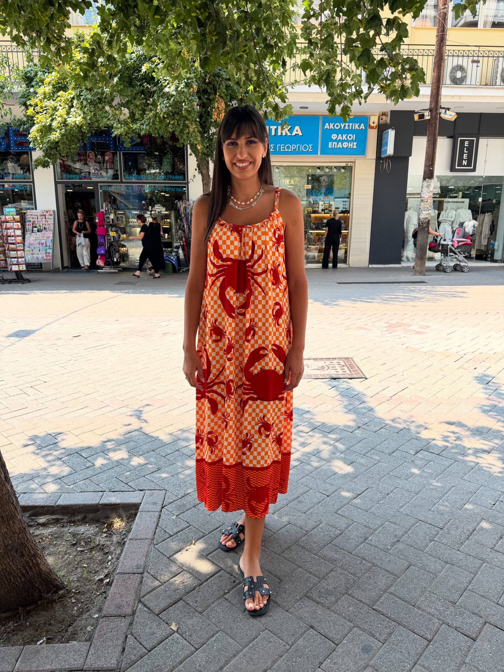 Φόρεμα με καβούρια