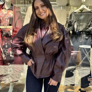 Eco leather Jacket Bordeaux