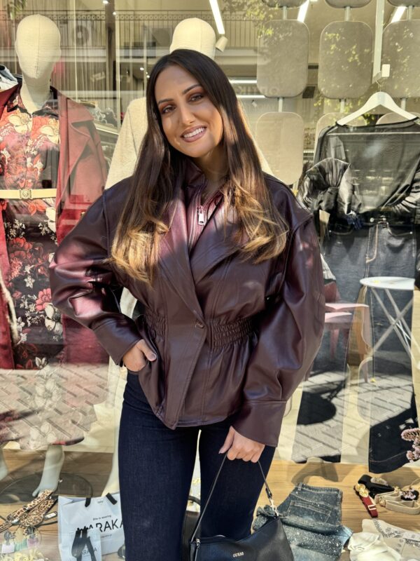 Eco leather Jacket Bordeaux