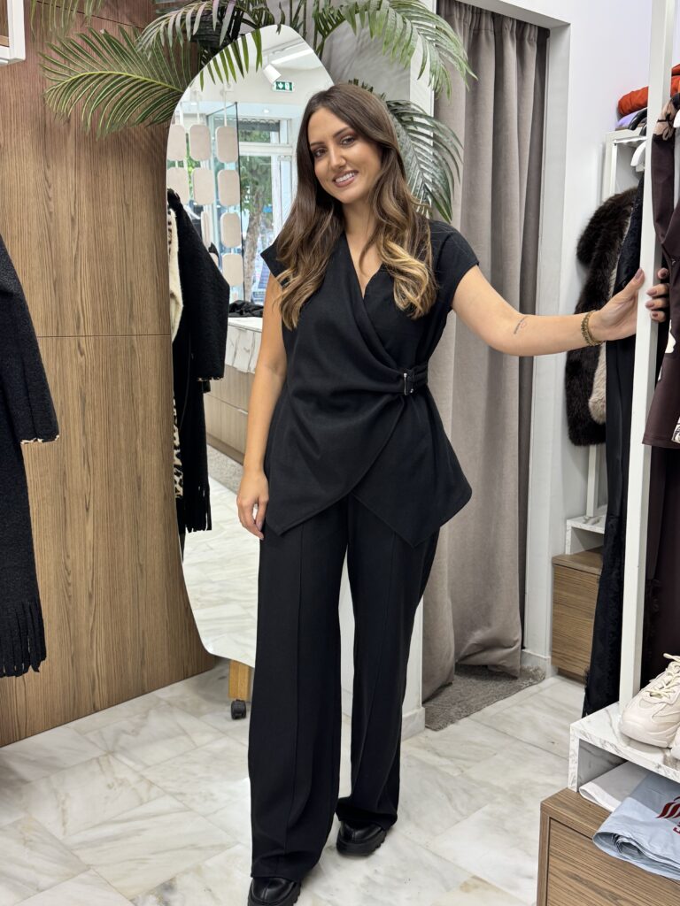 Σετ αμάνικο με καρφίτσα