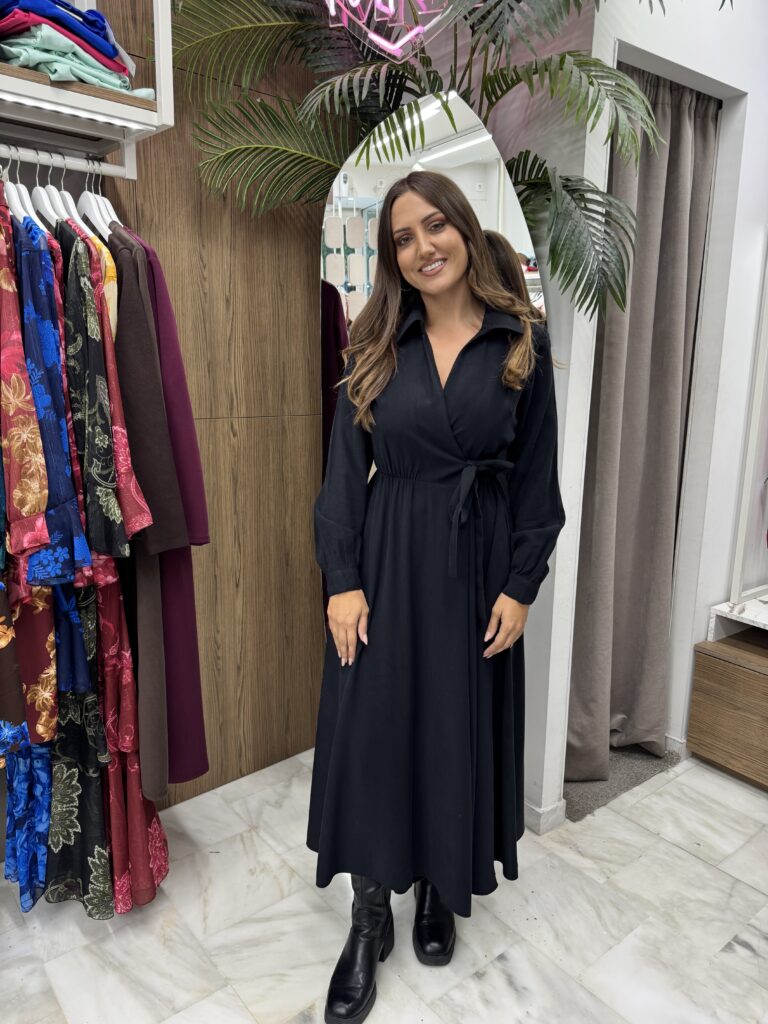 μαύρο φόρεμα Φόρεμα κρουαζέ