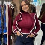 Μπλούζα ζιβάγκο με βολάν