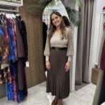 Φούστα πλισέ μονόχρωμη