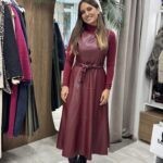 Φόρεμα από δερματίνη