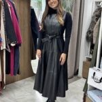 Φόρεμα από δερματίνη