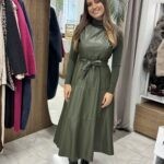 Φόρεμα από δερματίνη