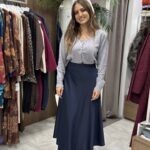 Φούστα σατέν midi