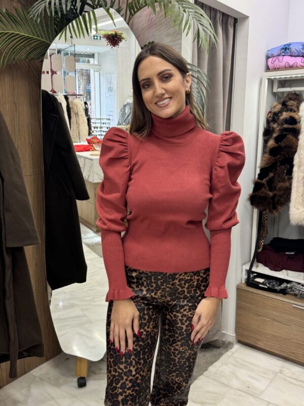 Μπλούζα με φουσκωτά μανίκια