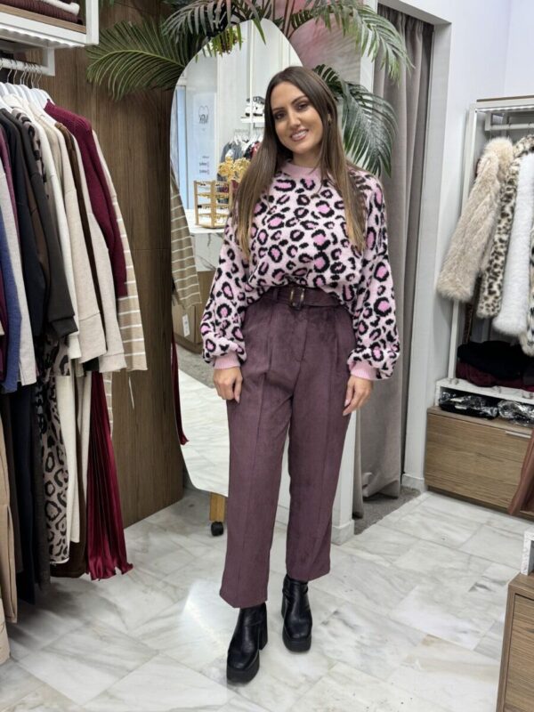 Παντελόνι κοτλέ με ζώνη