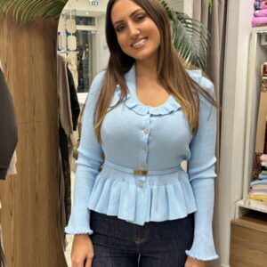 Ζακέτα με ασημί κουμπιά