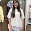 T-shirt με δαντέλα