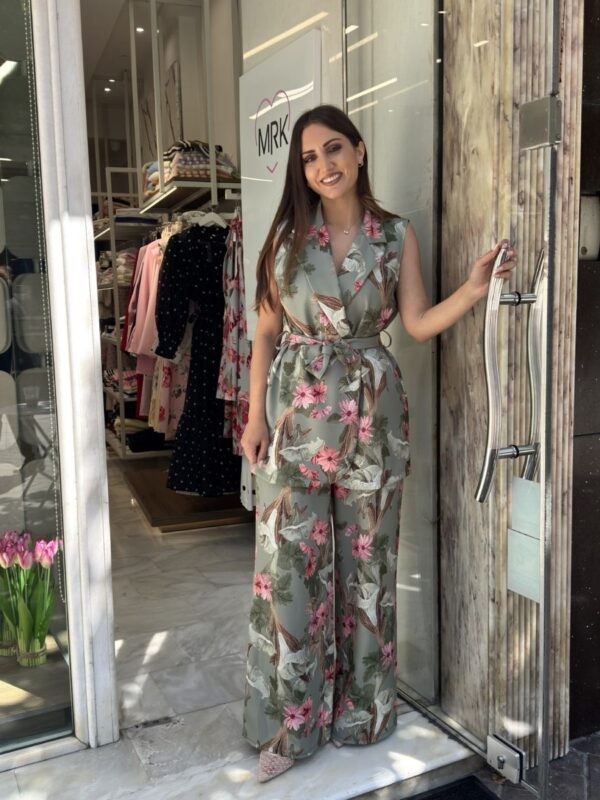 Σετ φλοράλ αμάνικο