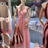 Φόρεμα με cups ροζ Φόρεμα με cups