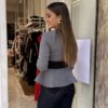 Μπλούζα Πέπλουμ με ζώνη