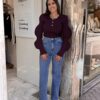 Μπλούζα με φουσκωτά μανίκια