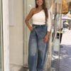 Παντελόνι με στραβό κουμπί