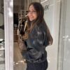 Δερματίνη Μπουφάν πίσω όψη Δερματίνη Μπουφάν
