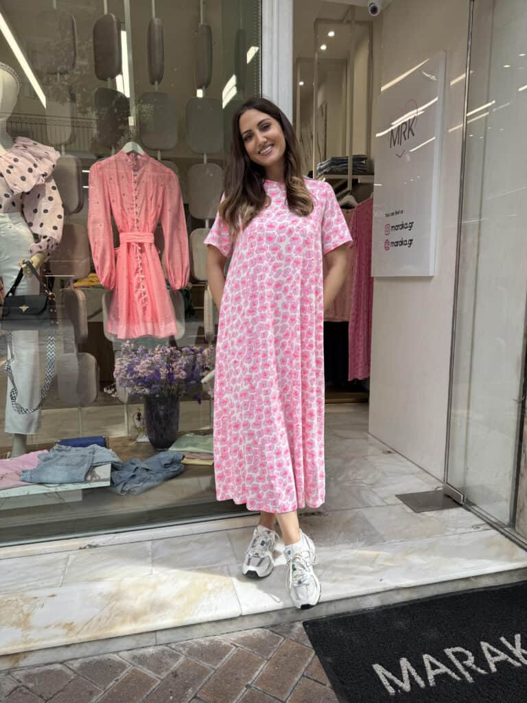 Φόρεμα λεοπάρ μακό