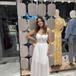 ΚΗΠΟΥΡ ΜΠΡΟΣΤΑ 2 Φόρεμα Κιπούρ Maxi