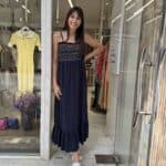 Φόρεμα με σφηκοφωλιά